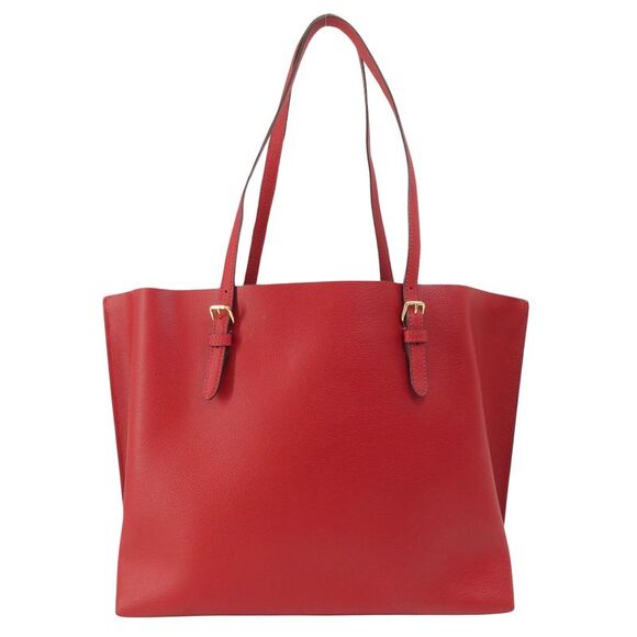Coach Mollie Red Leather Tote Bag (Pre-Owned) - Picture 2 of 11
